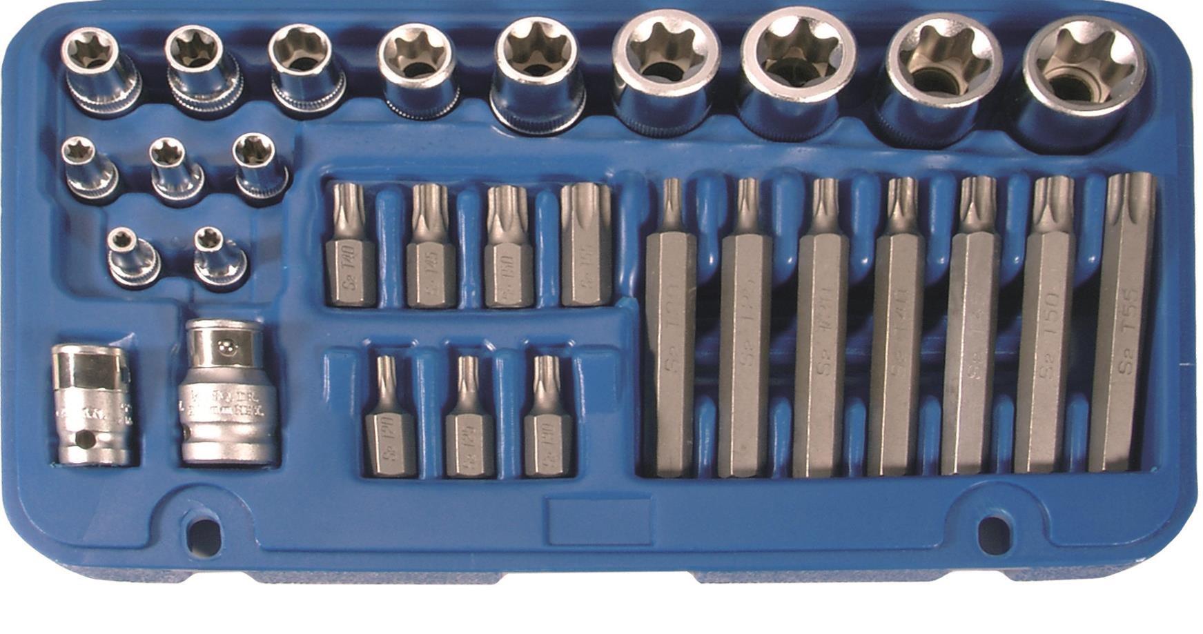 Coffret douilles Torx mâles et femelles douille torx male